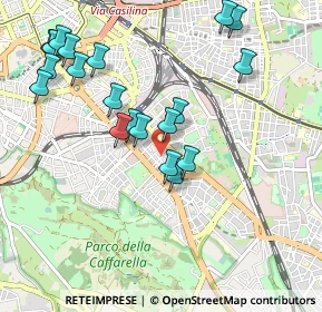 Mappa Via Enea, 00181 Roma RM, Italia (1.1115)