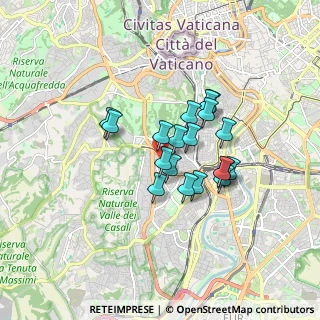 Mappa Via Circonvallazione Gianicolense, 00151 Roma RM, Italia (1.33579)