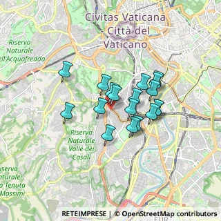 Mappa Via Circonvallazione Gianicolense, 00151 Roma RM, Italia (1.33944)