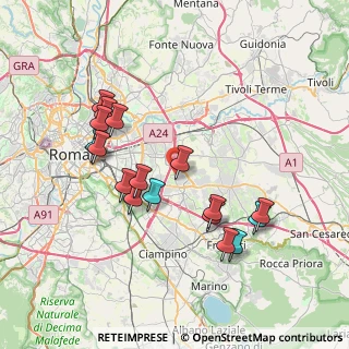 Mappa Via Esperide, 00133 Roma RM, Italia (7.74118)