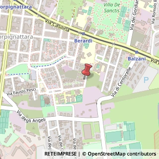 Mappa Via Costantini Beniamino, 27, 00177 Roma, Roma (Lazio)