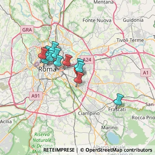 Mappa Via Vincenzo Menasi, 00172 Roma RM, Italia (6.24077)