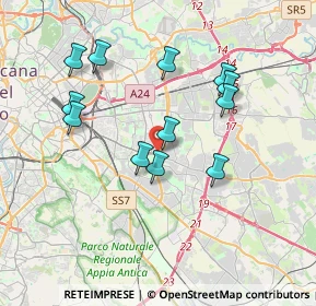 Mappa Via Antonio Sebastiani, 00172 Roma RM, Italia (3.65917)