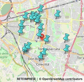 Mappa Via Antonio Sebastiani, 00172 Roma RM, Italia (1.929)