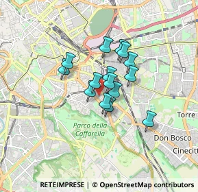 Mappa Via del Pastore Faustolo, 00181 Roma RM, Italia (1.15467)