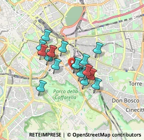 Mappa Via del Pastore Faustolo, 00181 Roma RM, Italia (1.30167)