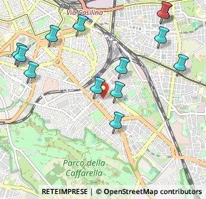 Mappa Via del Pastore Faustolo, 00181 Roma RM, Italia (1.27231)