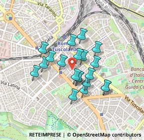 Mappa Via del Pastore Faustolo, 00181 Roma RM, Italia (0.351)