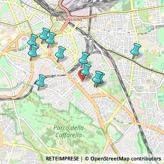 Mappa Via del Pastore Faustolo, 00181 Roma RM, Italia (0.99545)