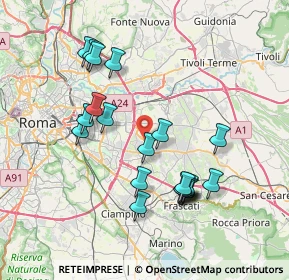Mappa Via di Tor Bella Monaca, 00133 Roma RM, Italia (7.724)