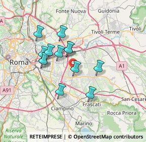 Mappa Via di Tor Bella Monaca, 00133 Roma RM, Italia (6.05231)