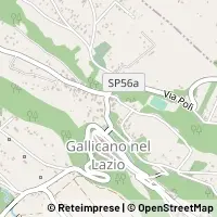Map Gallicano nel Lazio