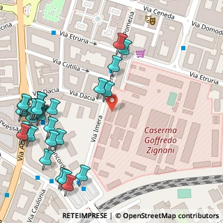 Mappa Via Imera, 00183 Roma RM, Italia (0.175)