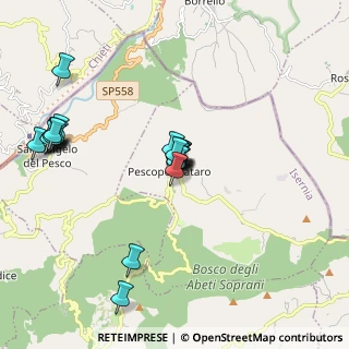 Mappa Via Rio Verde, 86080 Pescopennataro IS, Italia (1.94091)