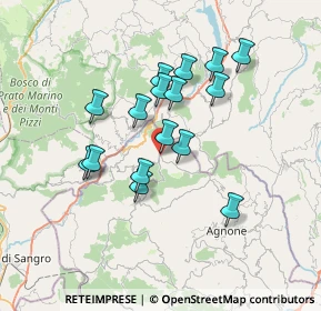 Mappa Via Rio Verde, 86080 Pescopennataro IS, Italia (6.26188)