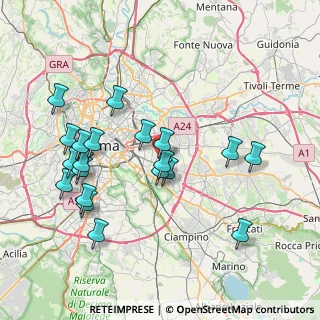 Mappa Via dei Roveri, 00172 Roma RM, Italia (8.456)