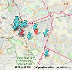 Mappa Viale Palmiro Togliatti, 00172 Roma RM, Italia (4.05933)