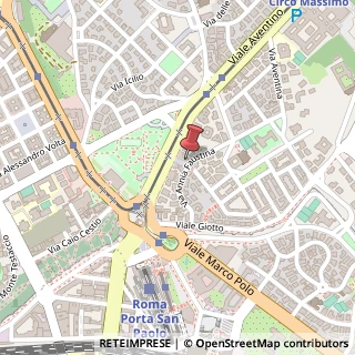 Mappa Via Annia Faustina, 17, 00153 Roma, Roma (Lazio)