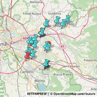 Mappa Via Arzachena, 00132 Roma RM, Italia (6.9575)