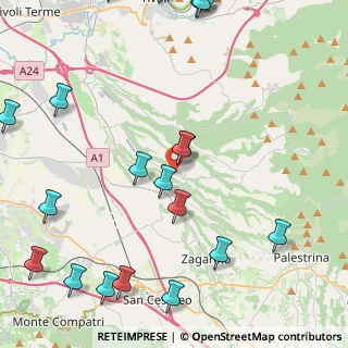 Mappa Via Provinciale Gallicano Poli, 00010 Gallicano nel Lazio RM, Italia (6.323)