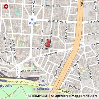Mappa Via degli Aceri, 112, 00172 Roma, Roma (Lazio)