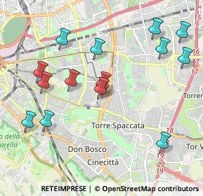 Mappa Via dei Pioppi, 00172 Roma RM, Italia (2.39786)