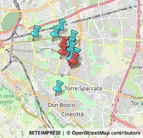 Mappa Via dei Pioppi, 00172 Roma RM, Italia (1.17333)