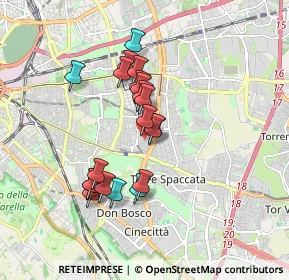 Mappa Via dei Pioppi, 00172 Roma RM, Italia (1.566)