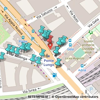 Mappa Piazza di Ponte Lungo, 00182 Roma RM, Italia (0.048)