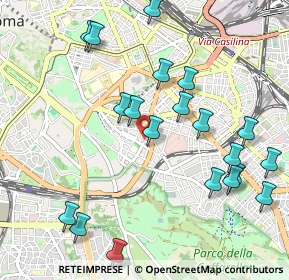 Mappa Via Collazia, 00183 Roma RM, Italia (1.2125)