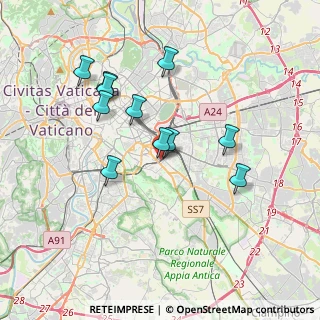 Mappa Via Adria, 00181 Roma RM, Italia (3.53364)