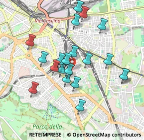 Mappa VIA NOCERA UMBRA 106 DEF, 00181 Roma RM, Italia (0.896)