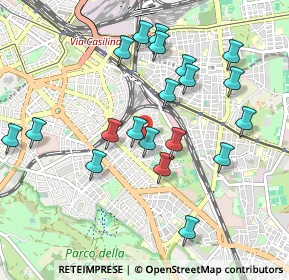 Mappa VIA NOCERA UMBRA 106 DEF, 00181 Roma RM, Italia (1.031)