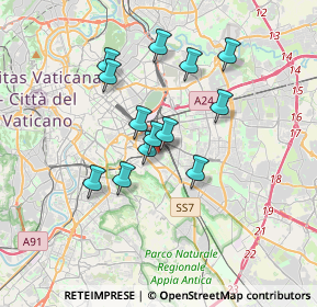 Mappa VIA NOCERA UMBRA 106 DEF, 00181 Roma RM, Italia (3.01615)