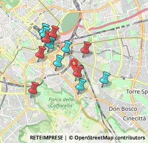 Mappa Via Nocera Umbra, 00181 Roma RM, Italia (1.72385)