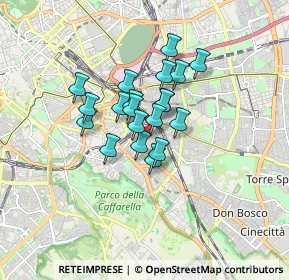 Mappa VIA NOCERA UMBRA 106 DEF, 00181 Roma RM, Italia (1.177)