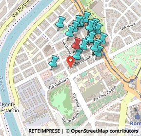 Mappa Via Galvani 51 C, 00153 Roma RM, Italia (0.2175)