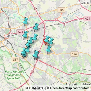 Mappa Via Proserpina, 00133 Roma RM, Italia (3.42571)