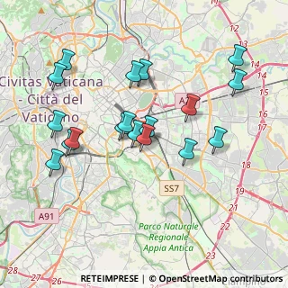 Mappa Via Fonti del Clitunno, 00181 Roma RM, Italia (3.92444)