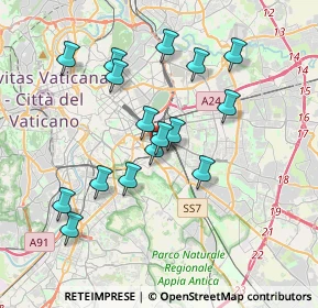Mappa Via Aulo Plauzio, 00181 Roma RM, Italia (3.63688)
