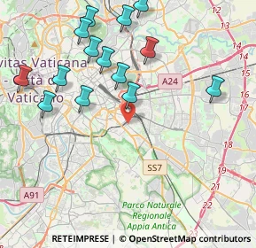 Mappa Via Aulo Plauzio, 00181 Roma RM, Italia (5.05867)