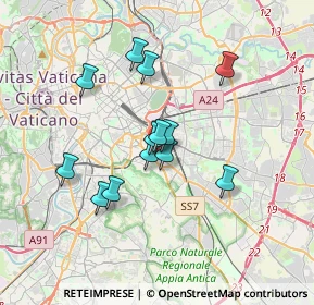 Mappa Via Aulo Plauzio, 00181 Roma RM, Italia (2.99154)