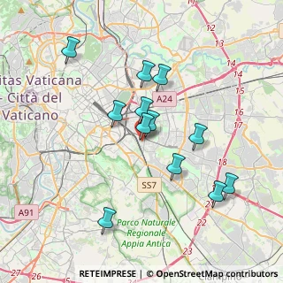 Mappa Via Ciro da Urbino, 00177 Roma RM, Italia (3.59333)