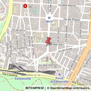 Mappa Via dei Castani, 21, 00172 Roma, Roma (Lazio)