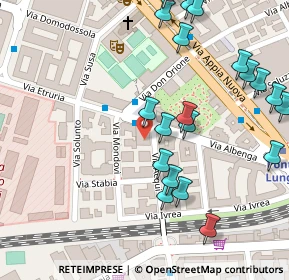 Mappa Via Susa, 00183 Roma RM, Italia (0.159)