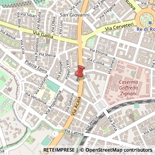 Mappa Via Sinuessa, 6, 00183 Roma, Roma (Lazio)
