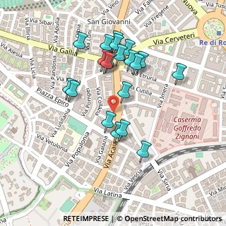 Mappa Via Ercolano, 00183 Roma RM, Italia (0.2285)