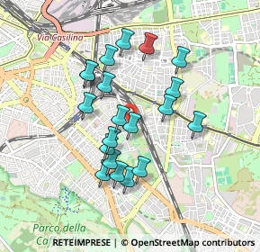 Mappa Via Piegaro, 00181 Roma RM, Italia (0.822)