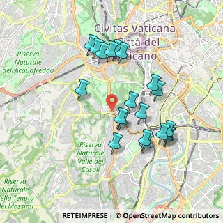 Mappa Via Ottavio Gasparri, 00151 Roma RM, Italia (1.8595)