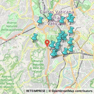 Mappa Via Ottavio Gasparri, 00151 Roma RM, Italia (1.79722)